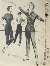 Load image into Gallery viewer, 1955 Vintage Sewing Pattern: McCalls 3417
