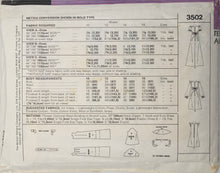 Load image into Gallery viewer, 1973 Vintage Sewing Pattern: McCalls 3502