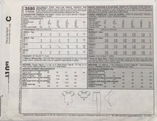 Load image into Gallery viewer, 2002 Sewing Pattern: McCalls 3595