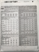 Load image into Gallery viewer, 2002  Sewing Pattern: McCalls 3860