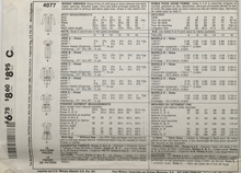 Load image into Gallery viewer, 1988 Vintage Sewing Pattern: McCalls 4077