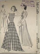 Load image into Gallery viewer, 1957 Sewing Pattern: McCalls 4318