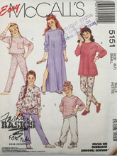 Load image into Gallery viewer, 1990 Vintage Sewing Pattern: McCalls 5151