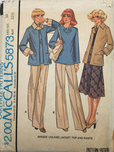 Load image into Gallery viewer, 1977 Vintage Sewing Pattern: McCalls 5873