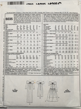 Load image into Gallery viewer, 1992 Vintage Sewing Pattern: McCalls 6035