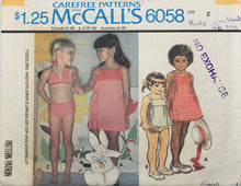 Load image into Gallery viewer, 1978 Vintage Sewing Pattern: McCalls 6058