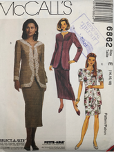 Load image into Gallery viewer, 1993 Vintage Sewing Pattern: McCalls 6862