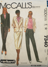 Load image into Gallery viewer, 1980 Vintage Sewing Pattern: McCalls 7340