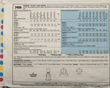 Load image into Gallery viewer, 1981 Vintage Sewing Pattern: McCalls 7456