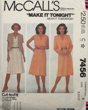 Load image into Gallery viewer, 1981 Vintage Sewing Pattern: McCalls 7456