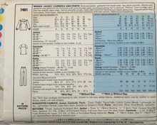 Load image into Gallery viewer, 1981 Vintage Sewing Pattern: McCalls 7481