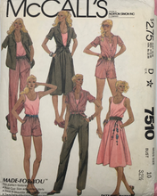 Load image into Gallery viewer, 1981 Vintage Sewing Pattern: McCalls 7510