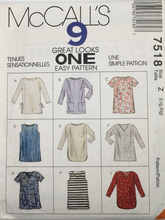Load image into Gallery viewer, 1995 Vintage Sewing Pattern: McCalls 7518