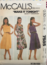 Load image into Gallery viewer, 1981 Vintage Sewing Pattern: McCalls 7585
