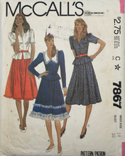 Load image into Gallery viewer, 1982 Vintage Sewing Pattern: McCalls 7867