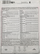 Load image into Gallery viewer, 1996 Vintage Sewing Pattern: McCalls 8107