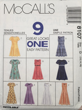 Load image into Gallery viewer, 1996 Vintage Sewing Pattern: McCalls 8107