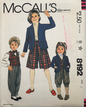 Load image into Gallery viewer, 1982 Vintage Sewing Pattern: McCalls 8192