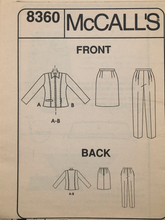Load image into Gallery viewer, 1990’s Vintage Sewing Pattern: McCalls 8360