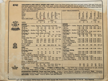 Load image into Gallery viewer, 1983 Vintage Sewing Pattern: McCalls 8742