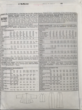 Load image into Gallery viewer, 1997 Vintage Sewing Pattern: McCalls 8781