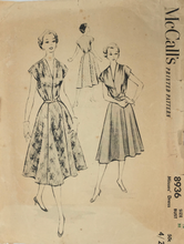 Load image into Gallery viewer, 1952 Vintage Sewing Pattern: McCalls 8936