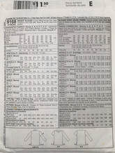 Load image into Gallery viewer, 1998 Vintage Sewing Pattern: McCalls 9168