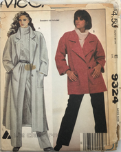 Load image into Gallery viewer, 1984 Vintage Sewing Pattern: McCalls 9324