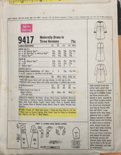 Load image into Gallery viewer, 1968 Vintage Sewing Pattern: McCalls 9417