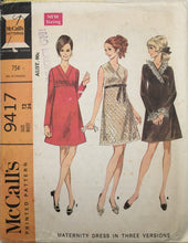 Load image into Gallery viewer, 1968 Vintage Sewing Pattern: McCalls 9417