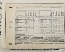 Load image into Gallery viewer, 1985 Vintage Sewing Pattern: McCalls 9448