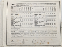 Load image into Gallery viewer, 1985 Vintage Sewing Pattern: McCalls 9492