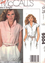 Load image into Gallery viewer, 1982 Vintage Sewing Pattern: McCalls 9504