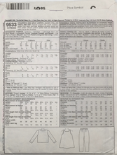 Load image into Gallery viewer, 1998 Vintage Sewing Pattern: McCalls 9533