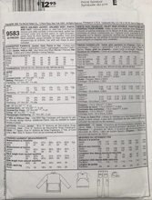 Load image into Gallery viewer, 1998 Vintage Sewing Pattern: McCalls 9583