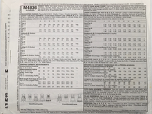 Load image into Gallery viewer, 2005 Sewing Pattern: McCalls M4836