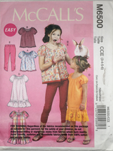 Load image into Gallery viewer, 2012 Sewing Pattern: McCalls M6500