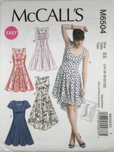 Load image into Gallery viewer, 2012 Sewing Pattern: McCalls M6504