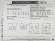 Load image into Gallery viewer, 2014 Sewing Pattern: McCalls M7046
