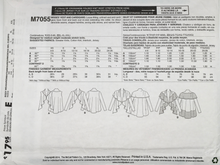 Load image into Gallery viewer, 2014 Sewing Pattern: McCalls M7055