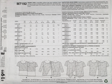 Load image into Gallery viewer, 2015 Sewing Pattern: McCalls M7192