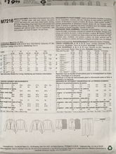 Load image into Gallery viewer, 2015 Sewing Pattern: McCalls M7216