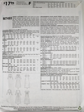 Load image into Gallery viewer, 2016 Sewing Pattern: McCalls M7493