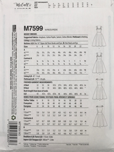 Load image into Gallery viewer, 1953 Reproduction Sewing Pattern: McCalls M7599