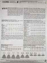 Load image into Gallery viewer, 2017 Sewing Pattern: McCalls M7615