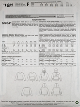 Load image into Gallery viewer, 2018 Sewing Pattern: McCalls M7841