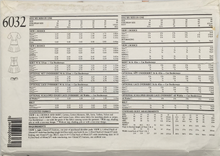 Load image into Gallery viewer, 1980’s Vintage Sewing Pattern: New Look 6032