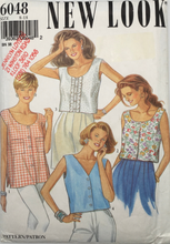 Load image into Gallery viewer, 1990’s Vintage Sewing Pattern: New Look 6048