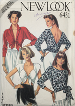Load image into Gallery viewer, 1980’s Vintage Sewing Pattern: New Look 6431