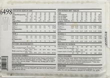 Load image into Gallery viewer, 1980’s Vintage Sewing Pattern: New Look 6498